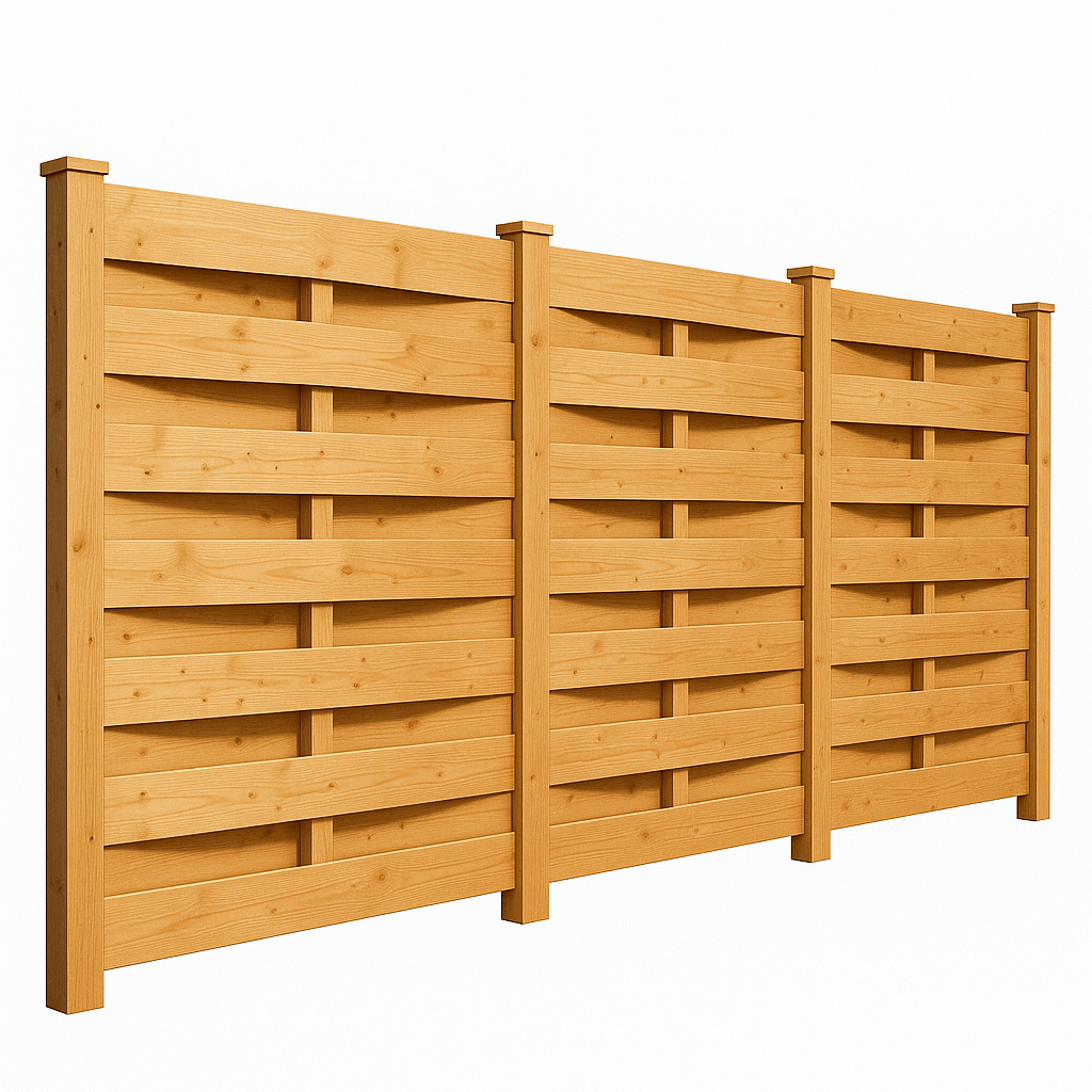 Деревянный забор плетенка